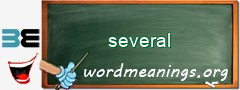 WordMeaning blackboard for several